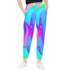 Colorful Abstract Fluid Art Pattern Tapered Pants by GardenOfOphir