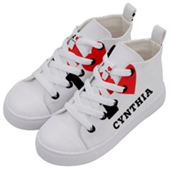 I Love Cynthia Kids  Mid-top Canvas Sneakers by ilovewhateva