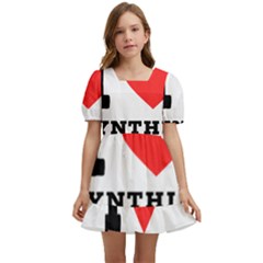 I Love Cynthia Kids  Short Sleeve Dolly Dress by ilovewhateva