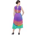 Liquid Art Pattern - Fluid Background Round Neck Boho Dress View2