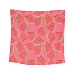 Watermelon Background Watermelon Wallpaper Square Tapestry (small) by Wegoenart