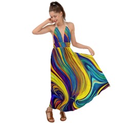 Rolling In The Deep Backless Maxi Beach Dress by GardenOfOphir