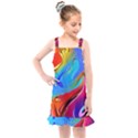 Abstract Fluid Art Kids  Overall Dress View1