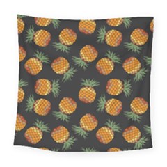 Pineapple Background Pineapple Pattern Square Tapestry (large) by Wegoenart