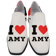 I Love Amy Women Slip On Heel Loafers by ilovewhateva