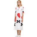 I love amy Bow Sleeve Chiffon Midi Dress View2