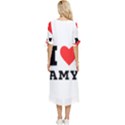 I love amy Bow Sleeve Chiffon Midi Dress View4