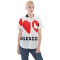 I love Angela  Women s Short Sleeve Pocket Shirt View1