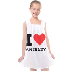 I Love Shirley Kids  Cross Back Dress by ilovewhateva