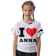 I Love Anna Kids  Cut Out Flutter Sleeves by ilovewhateva