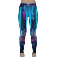 City People Cyberpunk Classic Yoga Leggings by Jancukart