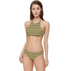 Pattern Banded Triangle Bikini Set by Sparkle