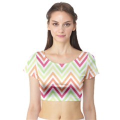 Pattern 39 Short Sleeve Crop Top by GardenOfOphir