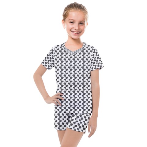 Pattern 59 Kids  Mesh Tee And Shorts Set by GardenOfOphir