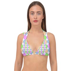 Quatrefoil Ii Double Strap Halter Bikini Top by GardenOfOphir