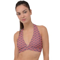 Lattice Iii Halter Plunge Bikini Top by GardenOfOphir