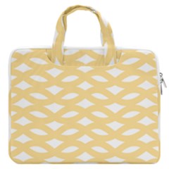 Lattice Ii Macbook Pro 13  Double Pocket Laptop Bag by GardenOfOphir