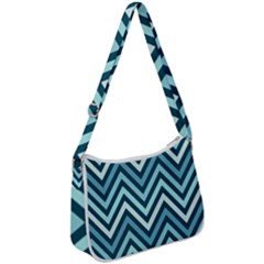 Chevron Vi Zip Up Shoulder Bag by GardenOfOphir