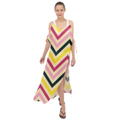 Chevron I Maxi Chiffon Cover Up Dress by GardenOfOphir