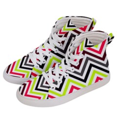 Chevron Men s Hi-top Skate Sneakers by GardenOfOphir