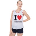 I love christine Bubble Hem Chiffon Tank Top View1