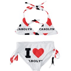 I Love Carolyn Kids  Classic Bikini Set by ilovewhateva