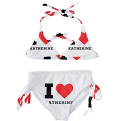 I Love Katherine Kids  Classic Bikini Set by ilovewhateva