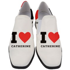 I Love Catherine Women Slip On Heel Loafers by ilovewhateva