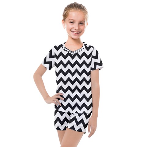 Pattern 111 Kids  Mesh Tee And Shorts Set by GardenOfOphir