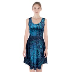 Artificial Intelligence Network Blue Art Racerback Midi Dress by Semog4