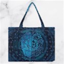 Artificial Intelligence Network Blue Art Medium Tote Bag View1