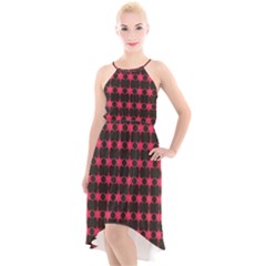 Pattern 143 High-low Halter Chiffon Dress  by GardenOfOphir