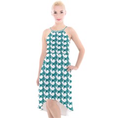 Pattern 157 High-low Halter Chiffon Dress  by GardenOfOphir