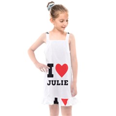 I Love Julie Kids  Overall Dress by ilovewhateva