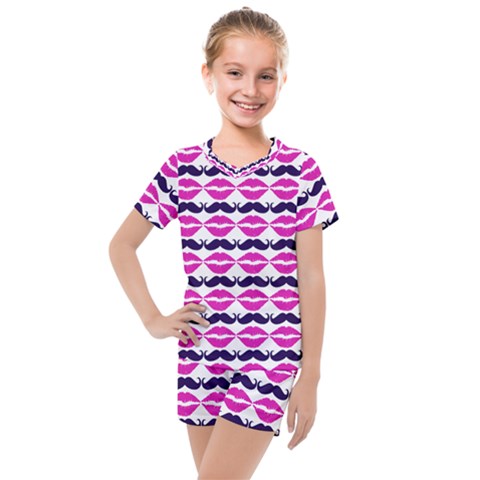 Pattern 177 Kids  Mesh Tee And Shorts Set by GardenOfOphir