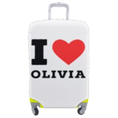 I Love Olivia Luggage Cover (medium) by ilovewhateva