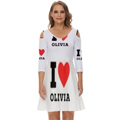 I Love Olivia Shoulder Cut Out Zip Up Dress by ilovewhateva