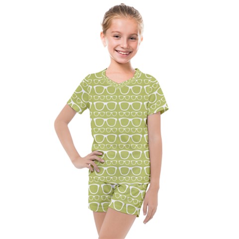 Pattern 199 Kids  Mesh Tee And Shorts Set by GardenOfOphir