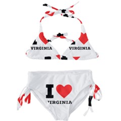 I Love Virginia Kids  Classic Bikini Set by ilovewhateva