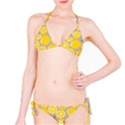 Lemon Background Lemon Wallpaper Classic Bikini Set View1