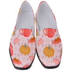 Pumpkin Tea Cup Pie Dessert Women s Classic Loafer Heels by Semog4