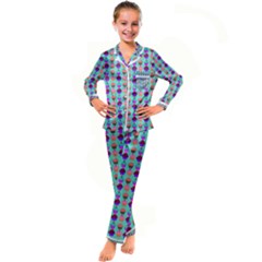 Pattern 210 Kid s Satin Long Sleeve Pajamas Set by GardenOfOphir