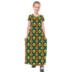 Pattern 215 Kids  Short Sleeve Maxi Dress by GardenOfOphir