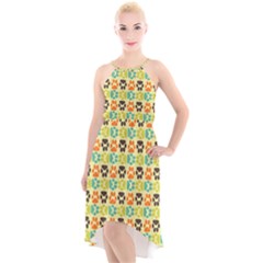 Pattern 220 High-low Halter Chiffon Dress  by GardenOfOphir