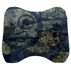 Elemental Beauty Abstract Print Velour Head Support Cushion by dflcprintsclothing