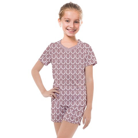 Pattern 224 Kids  Mesh Tee And Shorts Set by GardenOfOphir