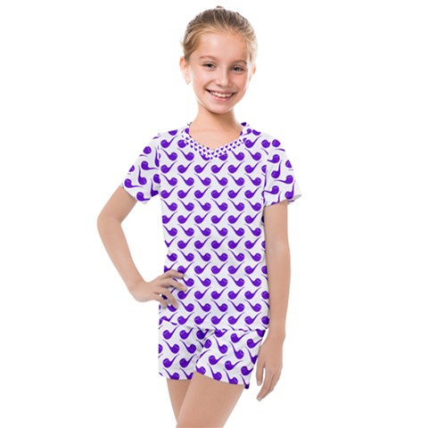 Pattern 264 Kids  Mesh Tee And Shorts Set by GardenOfOphir