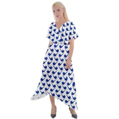 Pattern 270 Cross Front Sharkbite Hem Maxi Dress by GardenOfOphir