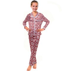 Pattern 290 Kid s Satin Long Sleeve Pajamas Set by GardenOfOphir