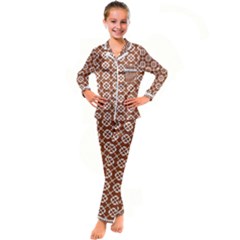 Pattern 294 Kid s Satin Long Sleeve Pajamas Set by GardenOfOphir